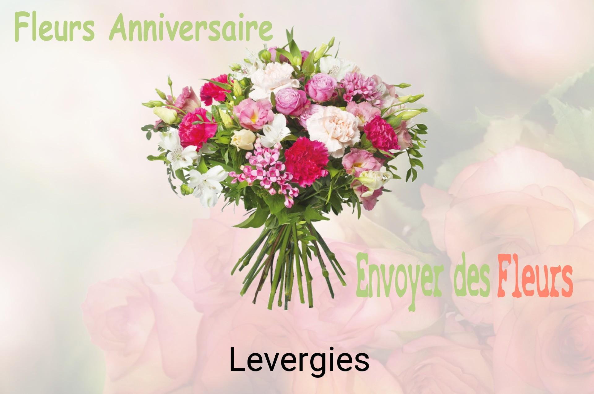 Bouquet de fleurs d’anniversaire livré à Levergies